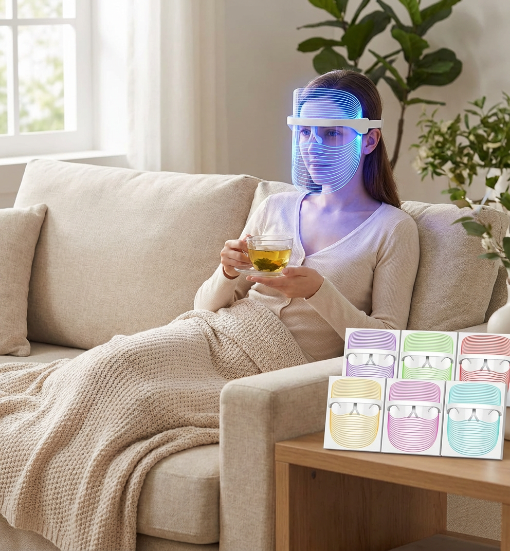 7-Color LED Light Therapy Mask — Transform Your Skin at Home